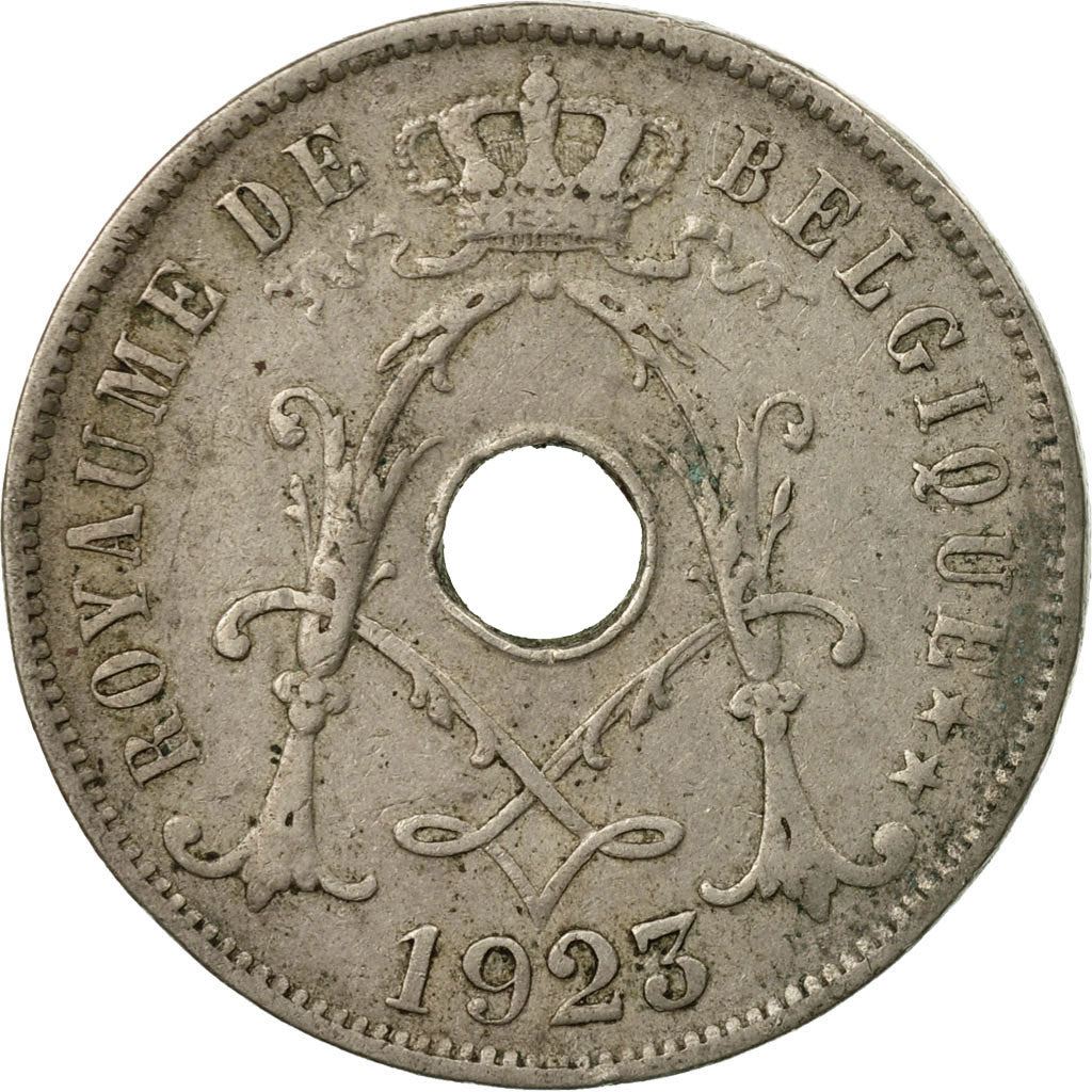 Belgian Coin 25 Centimes - Albert I Belgique | Olive Branch | Star | KM68.1 | 1913 - 1929