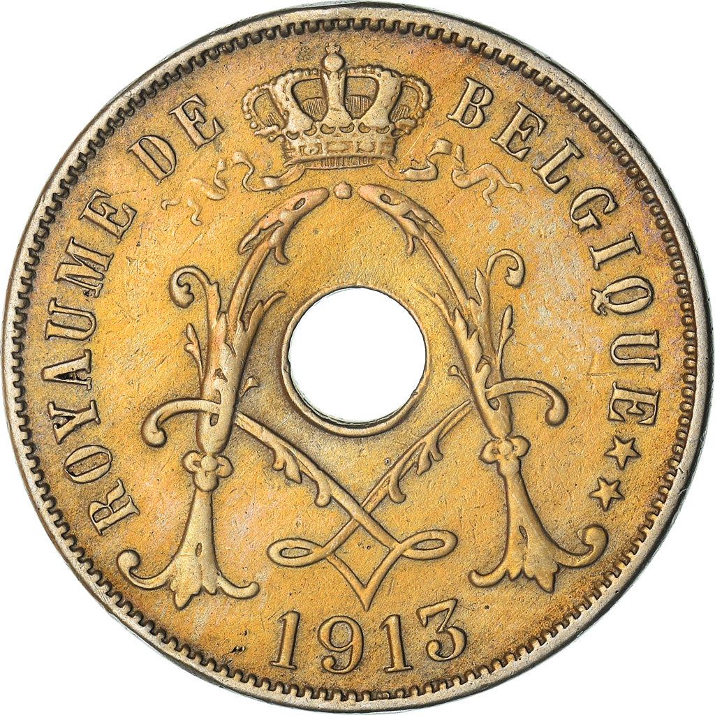 Belgian Coin 25 Centimes - Albert I Belgique | Olive Branch | Star | KM68.1 | 1913 - 1929