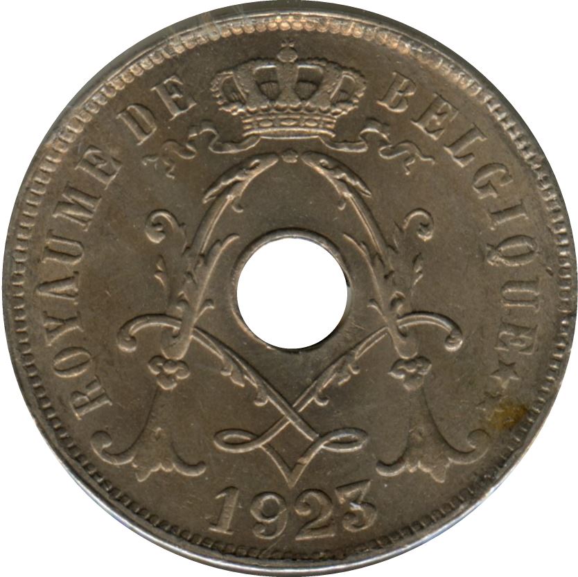 Belgian Coin 25 Centimes - Albert I Belgique | Olive Branch | Star | KM68.1 | 1913 - 1929