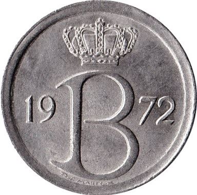 Belgian Coin 25 Centimes - Baudouin I België | Privy | KM154 | 1964 - 1975