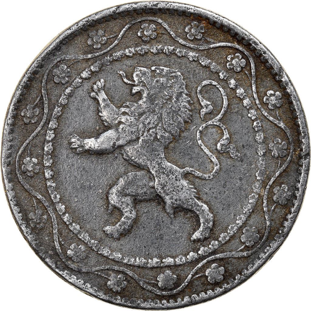 Belgian Coin 25 Centimes German Occupation Coinage | Lion | Flower | KM82 | 1915 - 1918