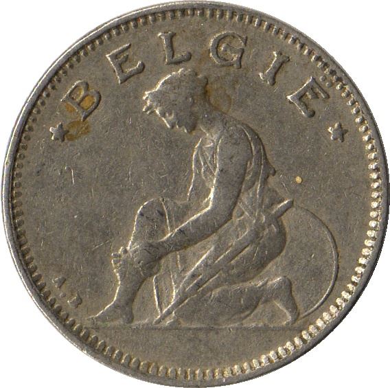 Belgian Coin 50 Centimes - Albert I België | Libertine | Caduceus | KM88 | 1923 - 1934