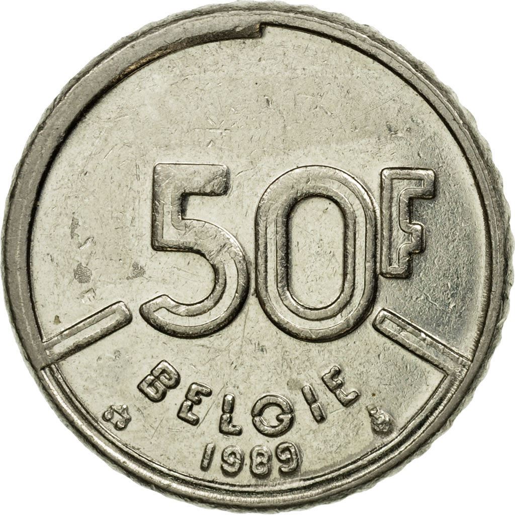 Belgian Coin 50 Francs - Baudouin I België | Angel | Privy | Scale | KM169 | 1987 - 1993