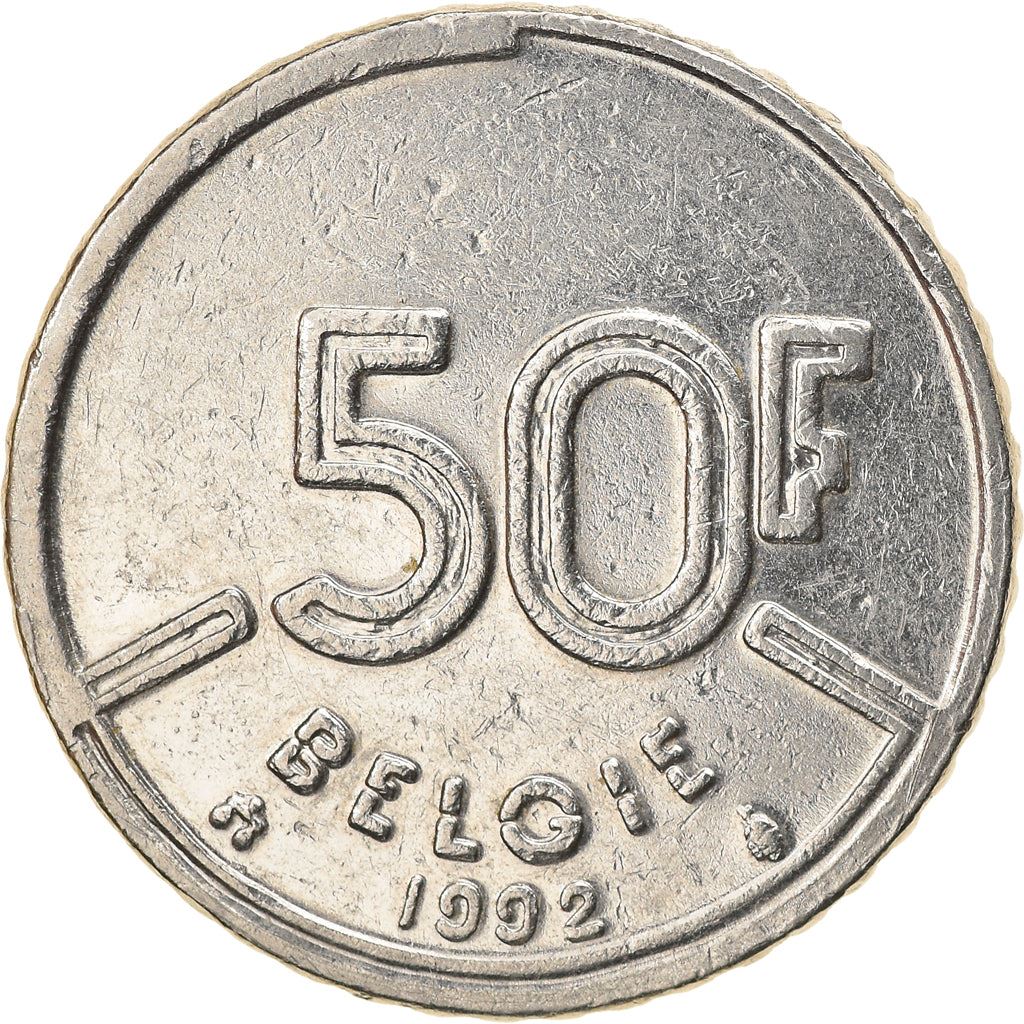 Belgian Coin 50 Francs - Baudouin I België | Angel | Privy | Scale | KM169 | 1987 - 1993