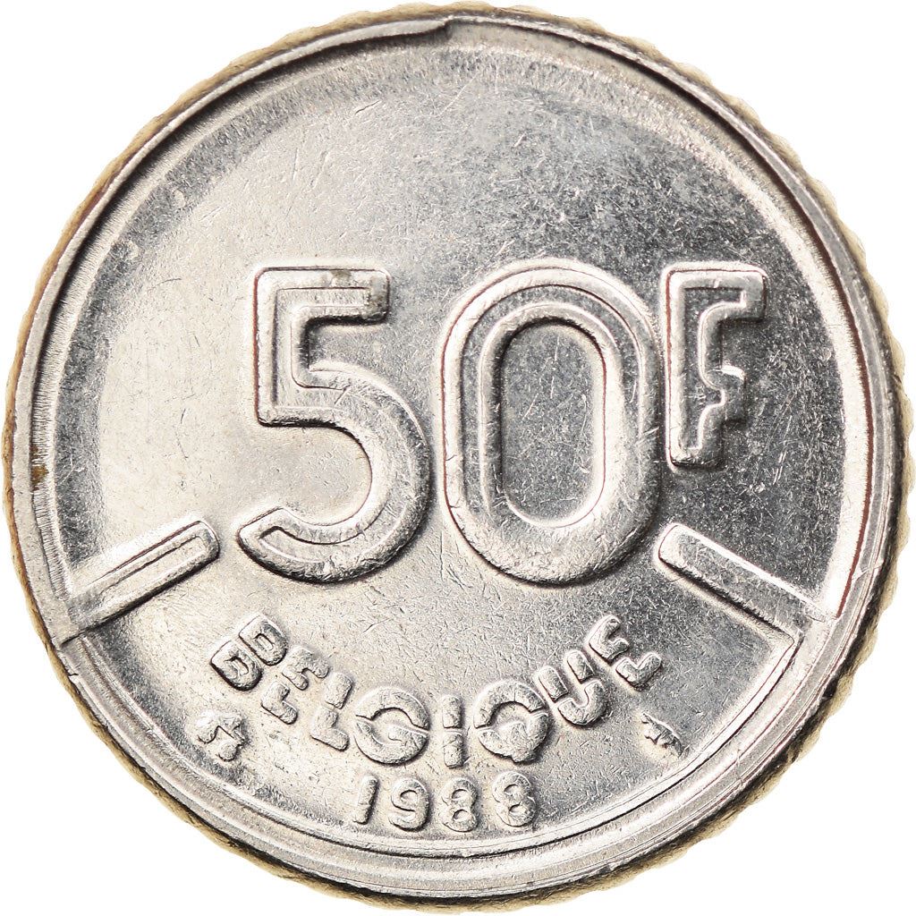 Belgian Coin 50 Francs - Baudouin I Belgique | Angel | Scales | KM168 | 1987 - 1993