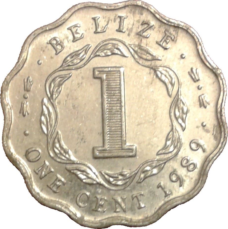 Belizean 1 Cent Coin | Queen Elizabeth II | KM33a | Belize | 1976 - 2018