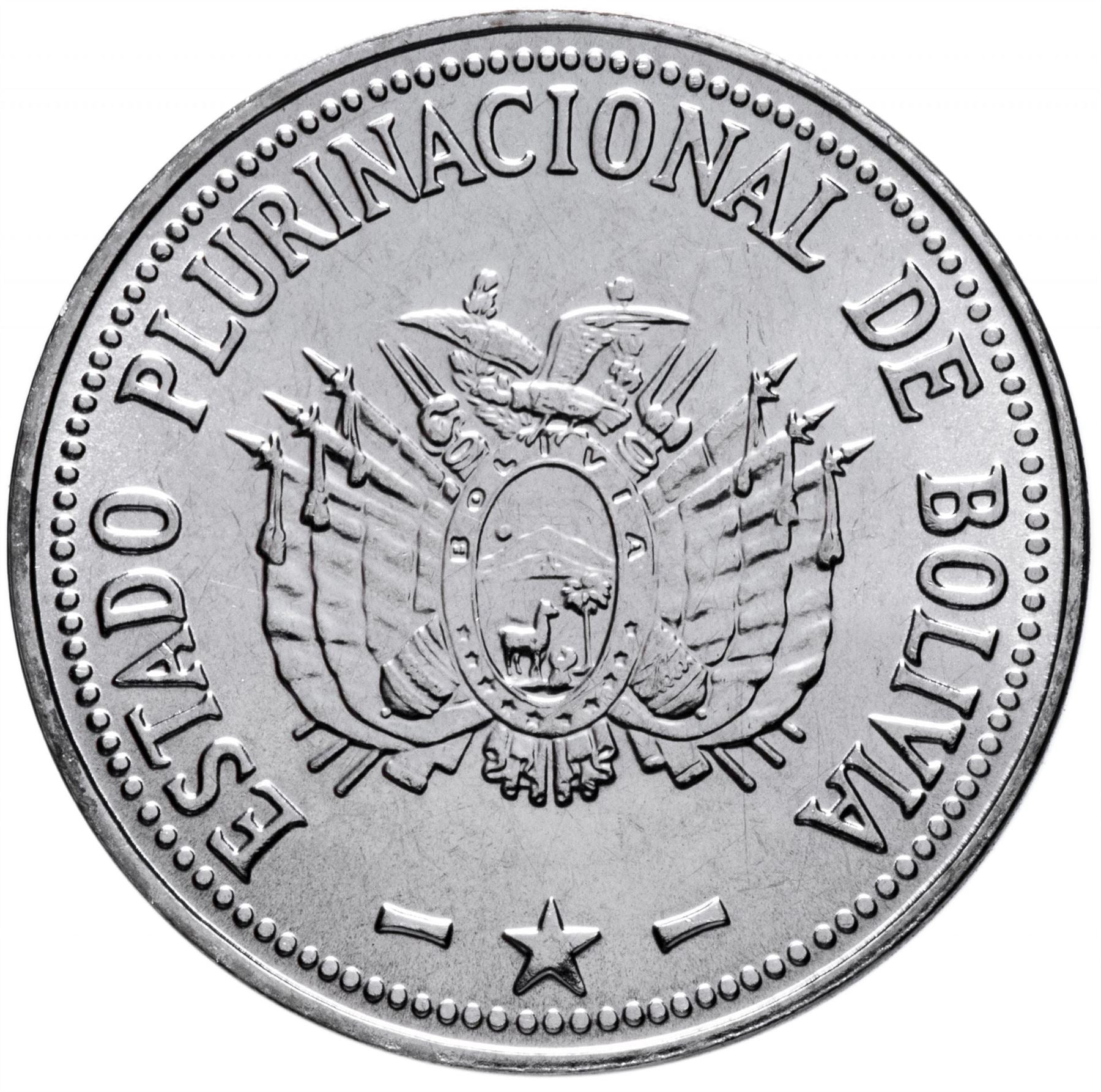 Bolivia 1 Boliviano | KM217 | 2010 - 2017