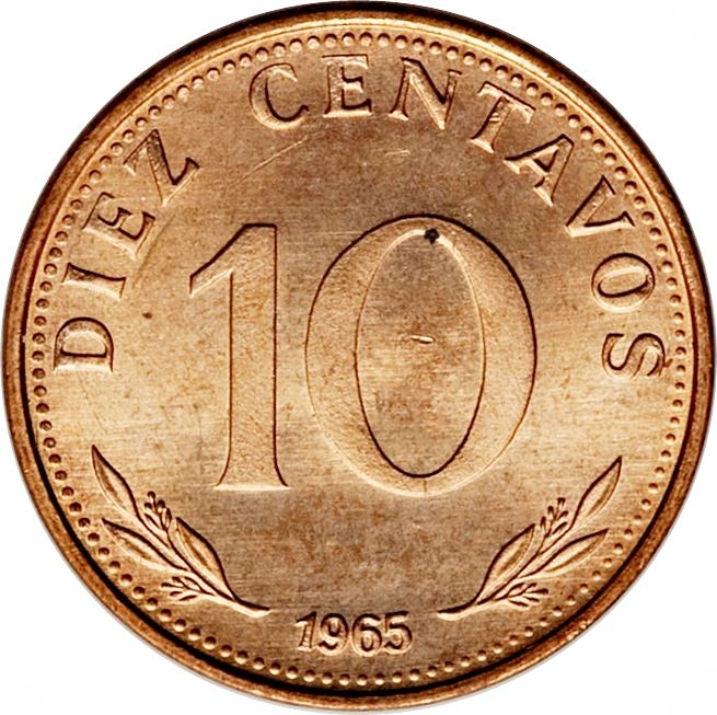 Bolivia | 10 Centavos Coin | KM188 | 1965 - 1973