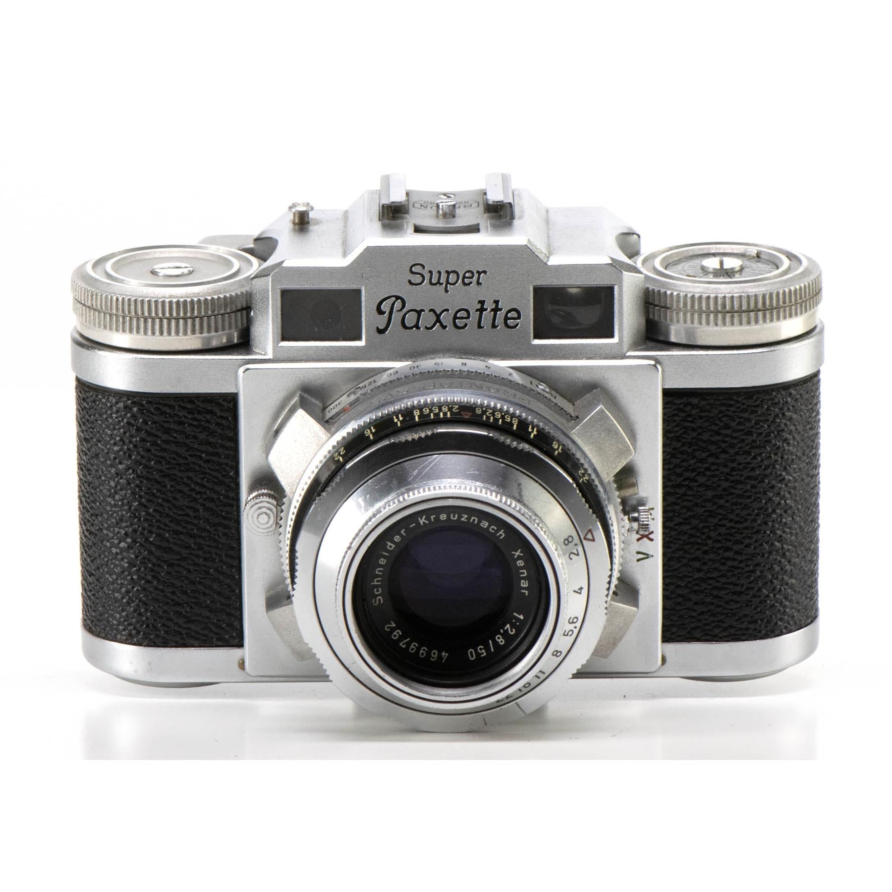 Braun Super Paxette II Camera | Xenar 50mm f2.8 | White | Germany | 1955 - 1957