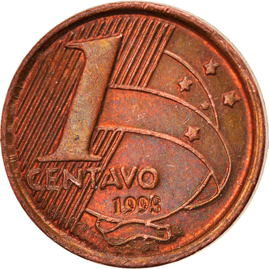 Brazil 1 Centavo Cabral Coin KM647 1998 - 2004