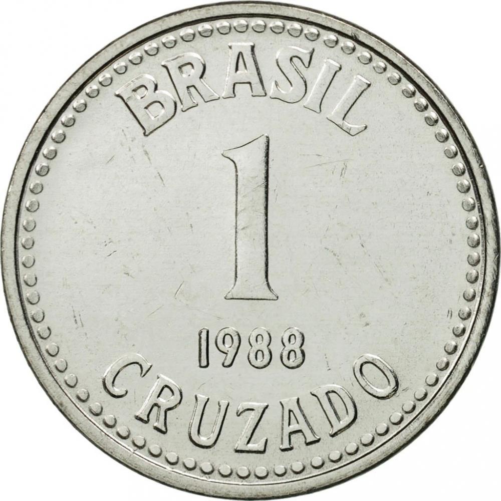 Brazil 1 Cruzado Coin KM605 1986 - 1988