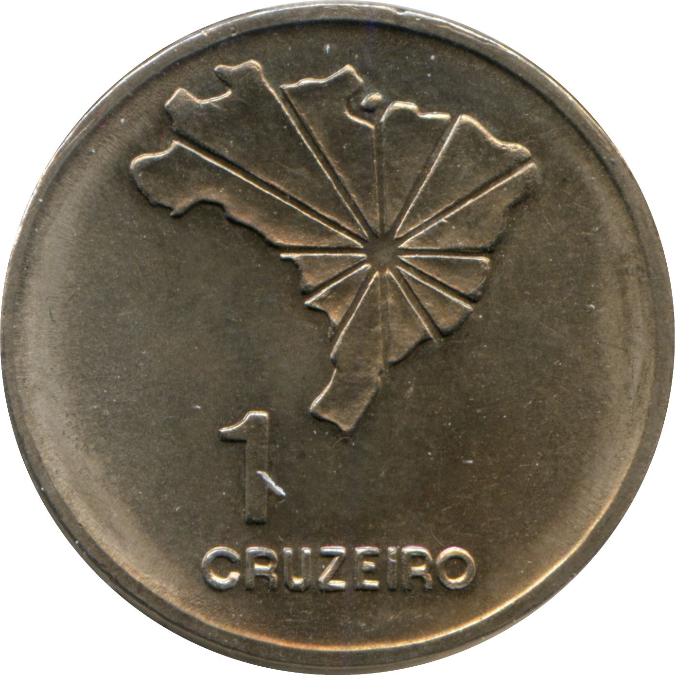 Brazil 1 Cruzeiro Coin | 150th Anniversary of Independence | KM582 | 1972