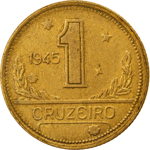 Brazil 300 Cruzeiros 1972 Coin, Brass, KM:Pr7 MS(65-70)