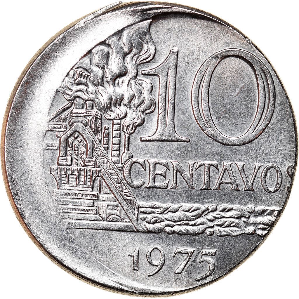 Brazil 10 Centavos Coin | magnetic | KM578.1a | 1974 - 1979