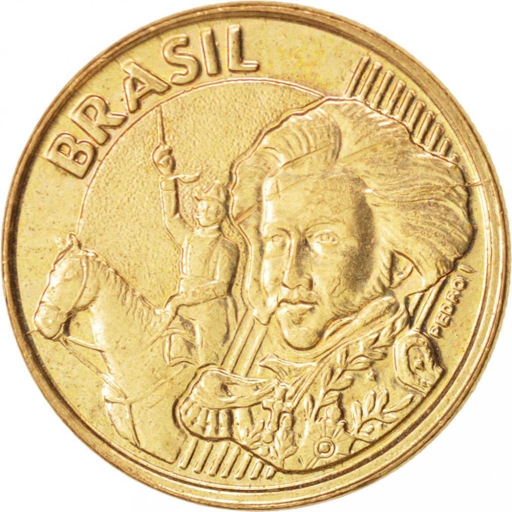 Brazil 10 Centavos Pedro I Coin KM649 1998 - 2021