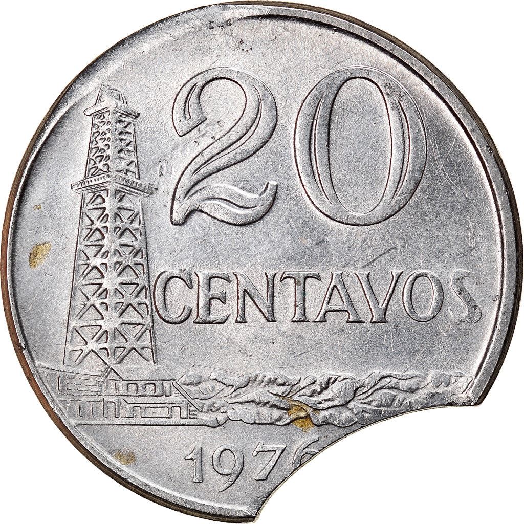 Brazil | 20 Centavos Coin | Oil Well | KM579.1a | 1975 - 1979