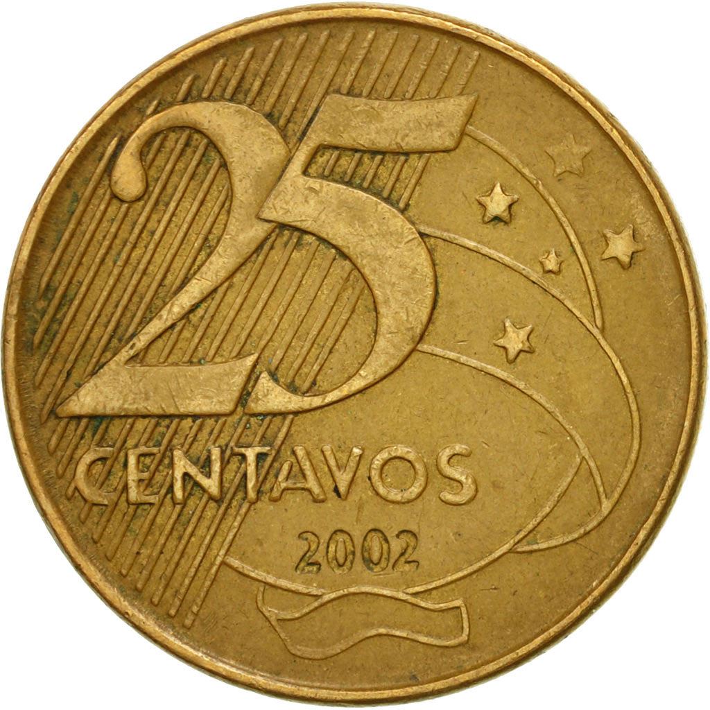 Brazil 25 Centavos Deodoro da Fonseca Coin KM650 1998 - 2021