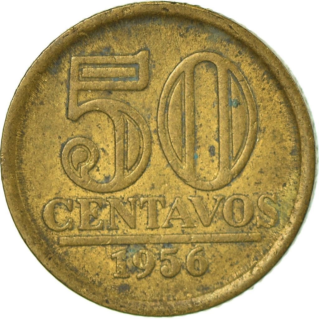 Brazil | 50 Centavos Coin | KM566 | 1956