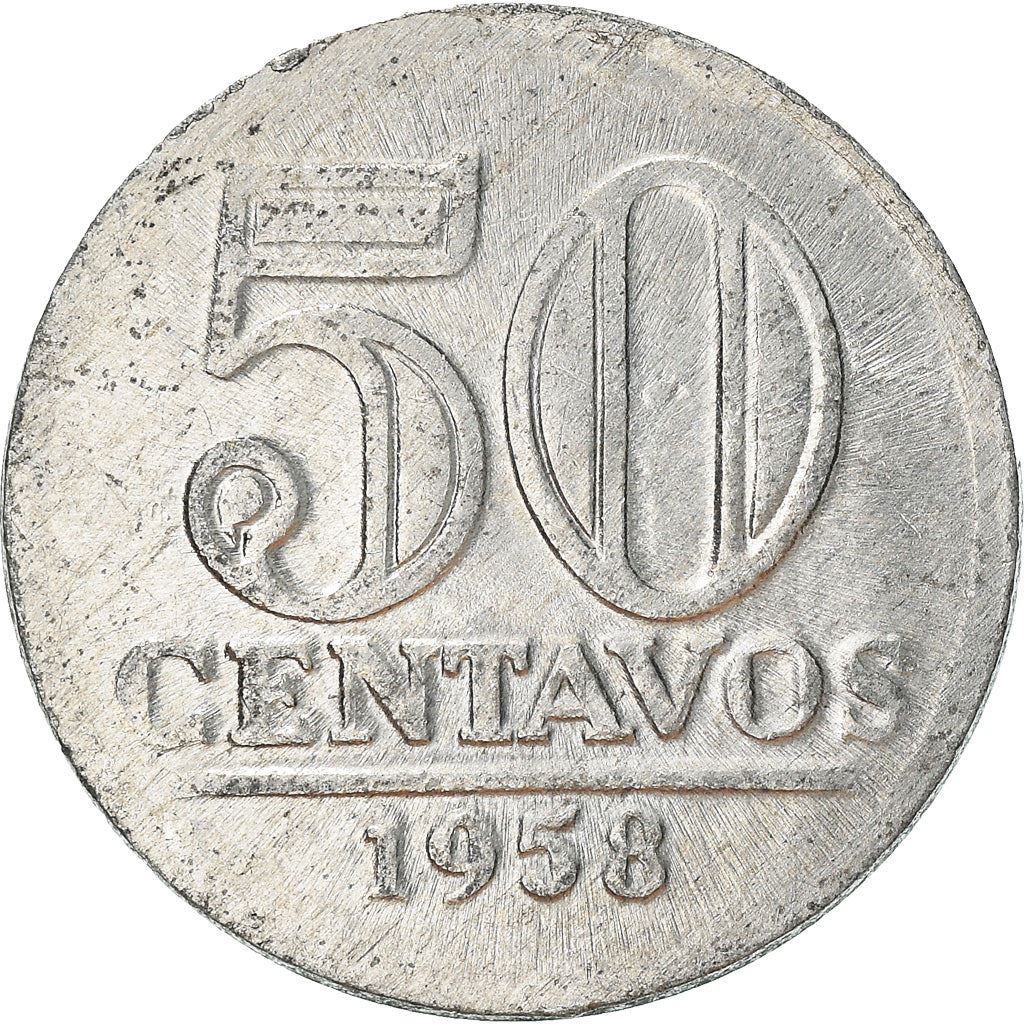 Brazil 50 Centavos Coin | KM569 | 1957 - 1961