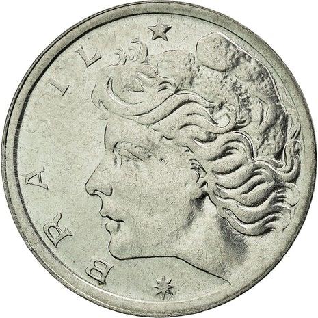 Brazilian 2 Centavos Coin | KM576.2 | Brazil's effigy of Liberty | 1969 - 1975