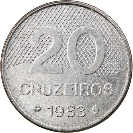 Brazilian 20 Cruzeiros Coin | KM593.1 | Saint Francis of Assis Church | 1981 - 1984