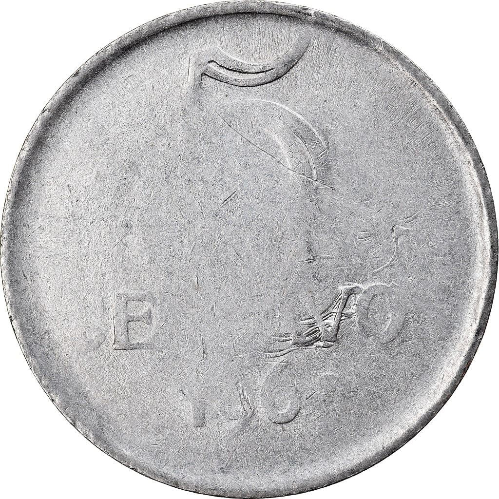 Brazilian 5 Centavos Coin | KM577.2 | Brazil's effigy of Liberty | 1969 - 1975