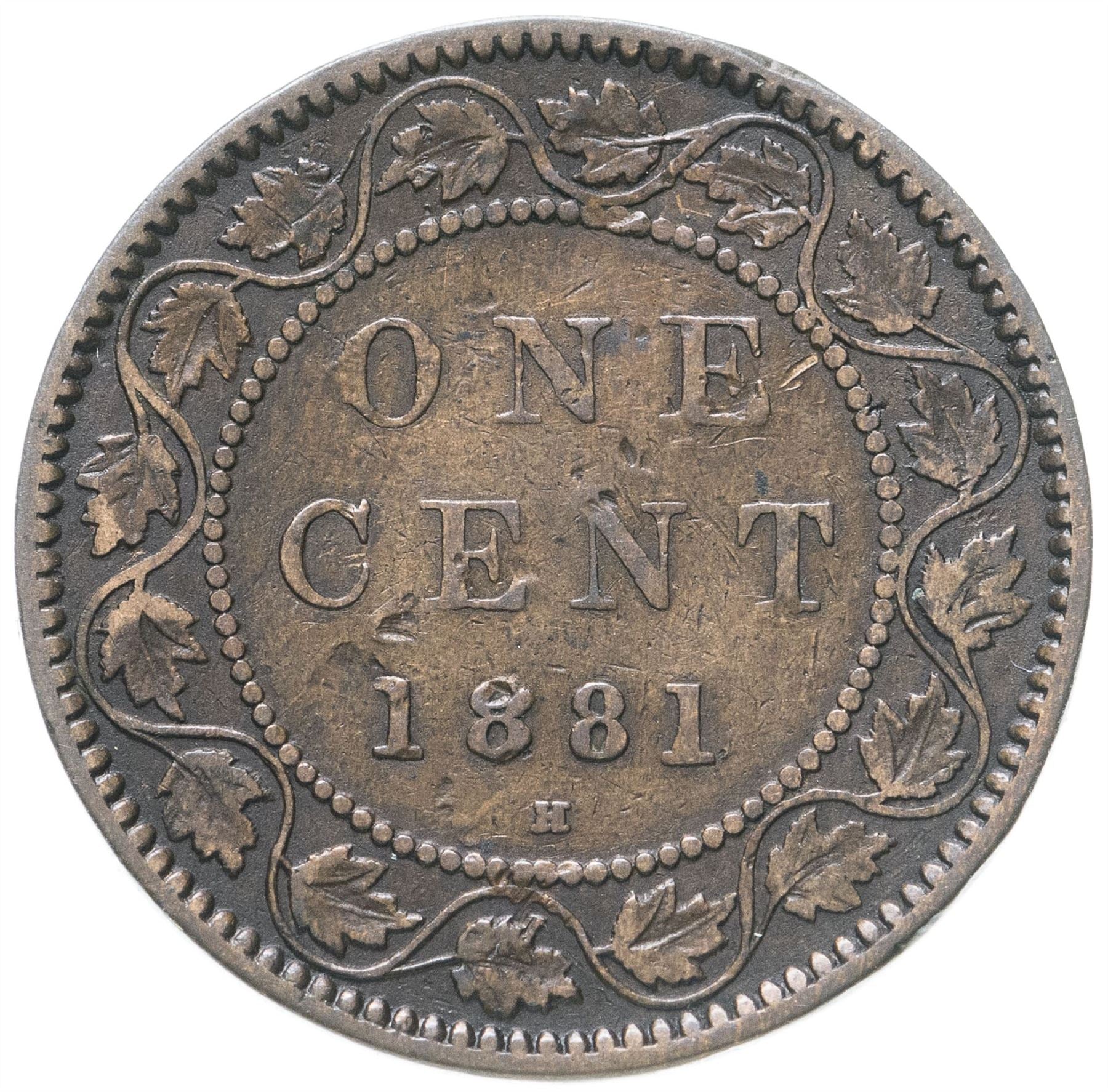 Canada 1 Cent Coin | Queen Victoria | KM7 | 1876 - 1901