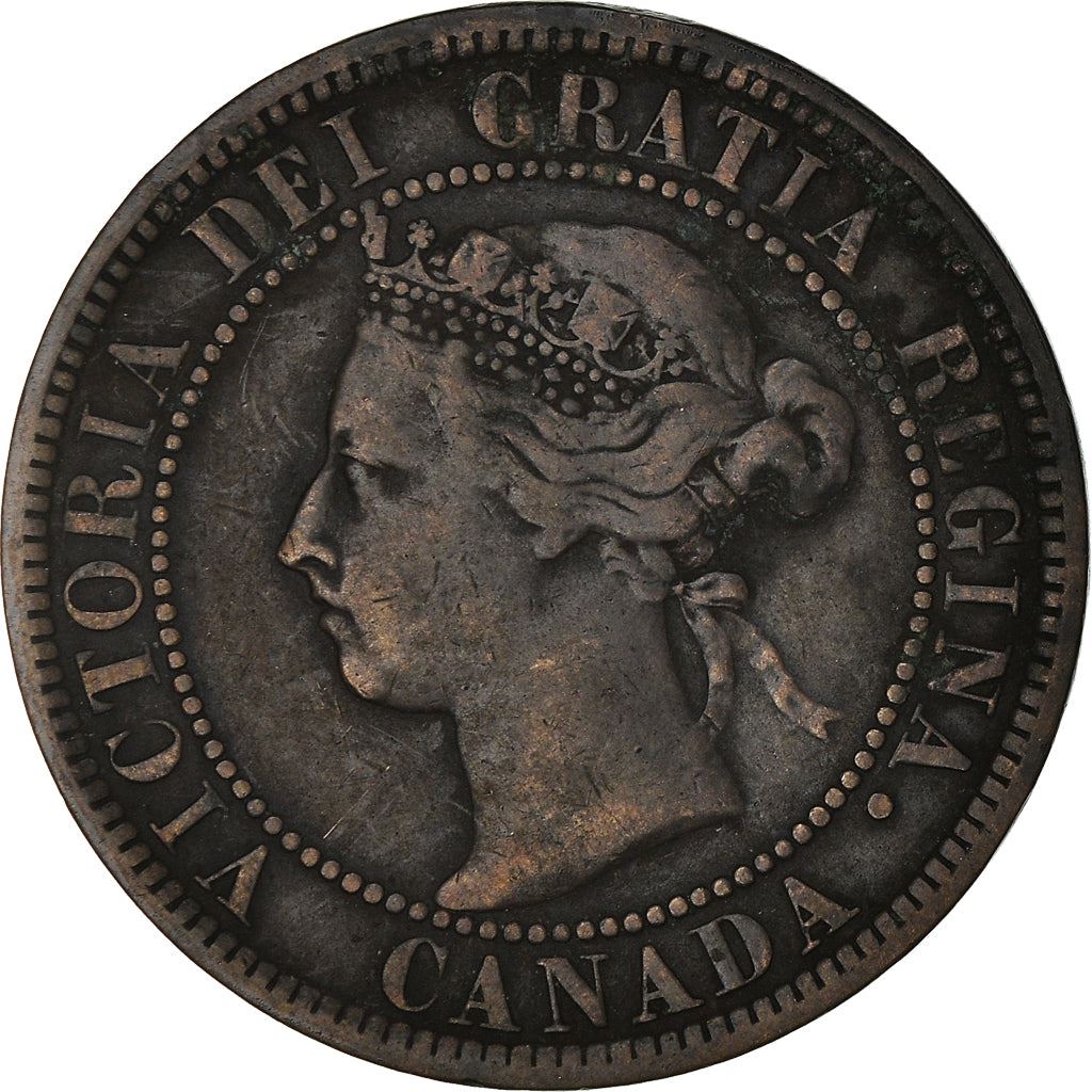 Canada 1 Cent Coin | Queen Victoria | KM7 | 1876 - 1901