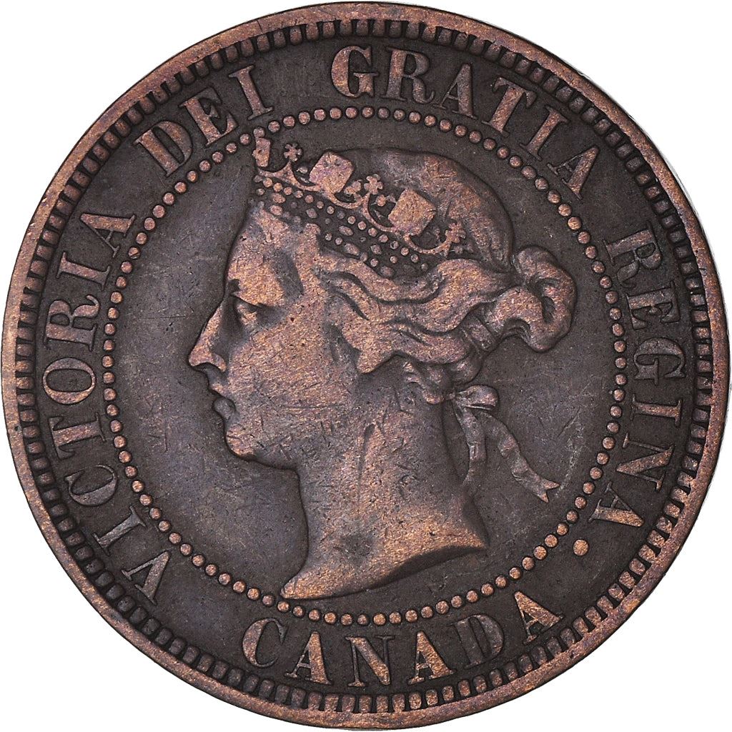 Canada 1 Cent Coin | Queen Victoria | KM7 | 1876 - 1901