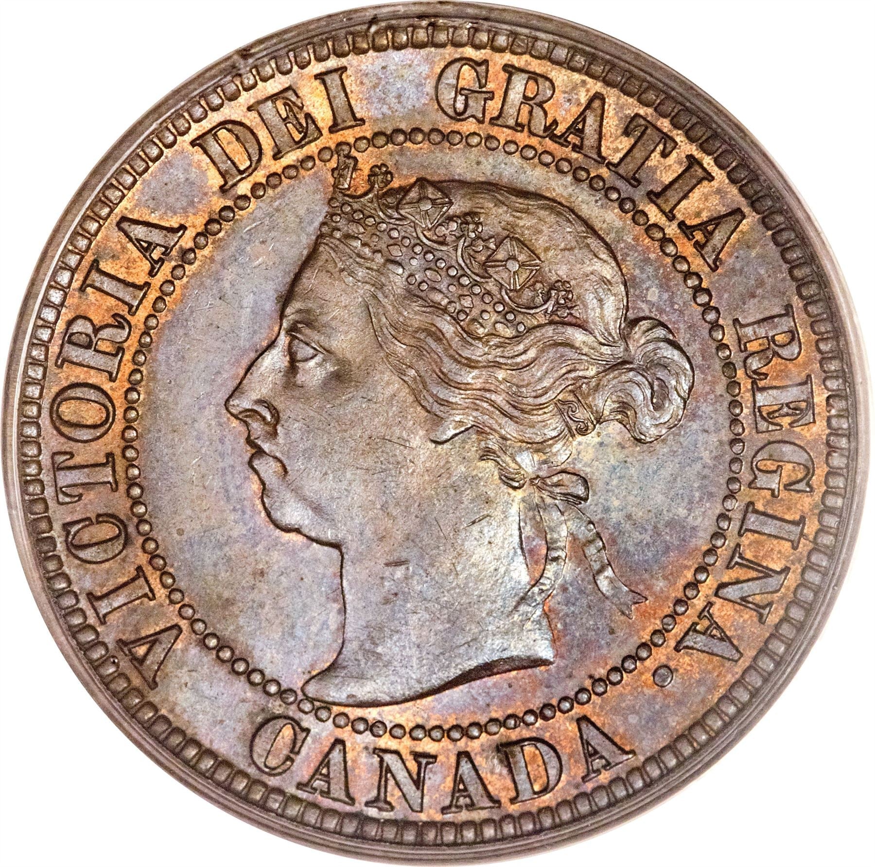 Canada 1 Cent Coin | Queen Victoria | KM7 | 1876 - 1901