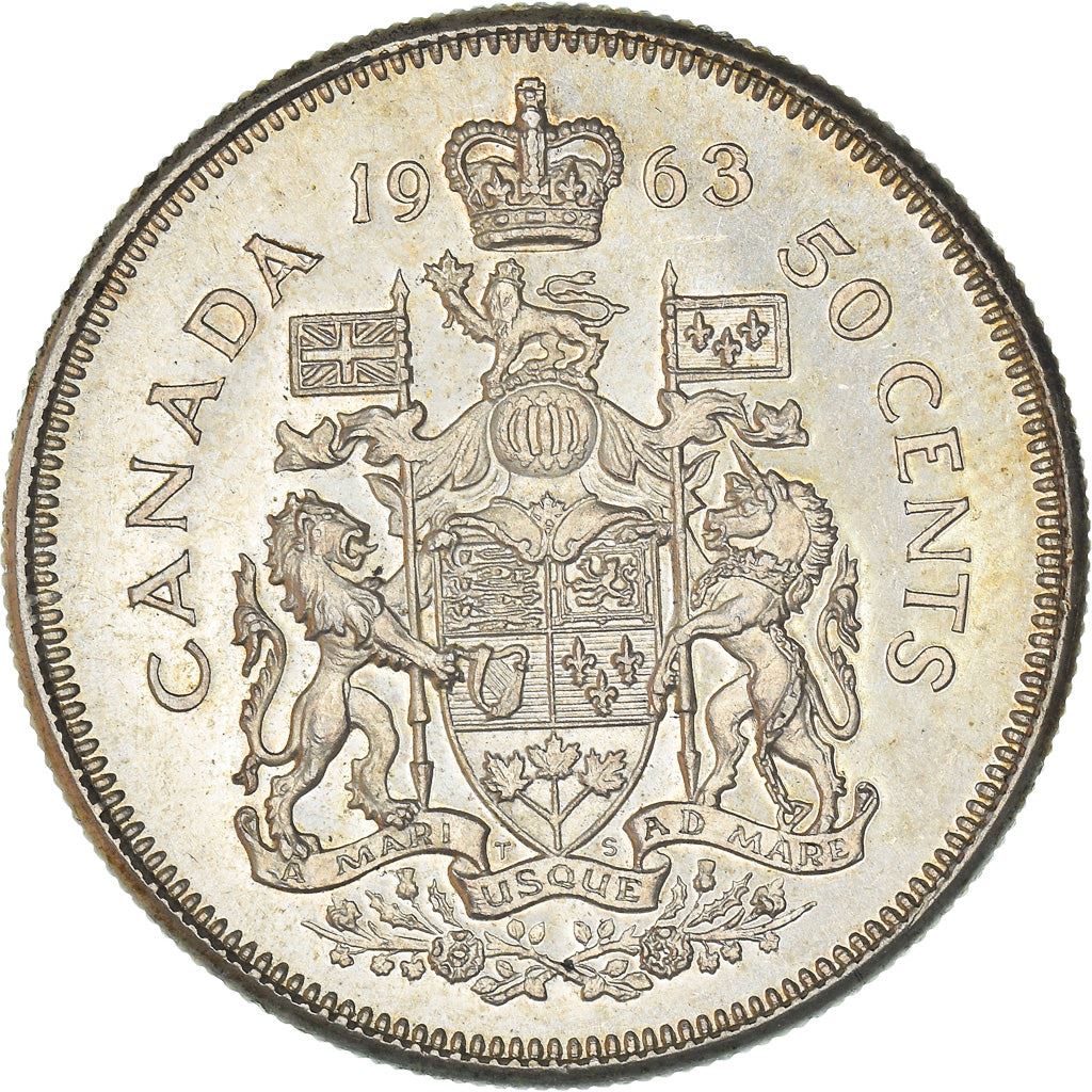 Canada 50 Cents Coin | Queen Elizabeth II | KM56 | 1959 - 1964