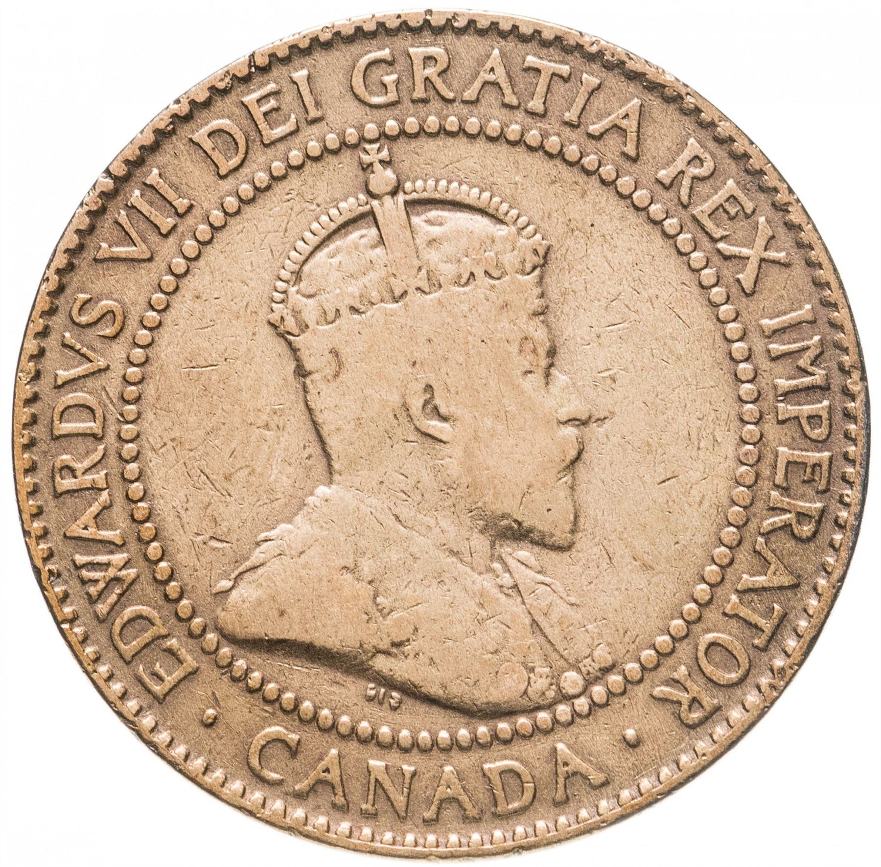 Canada Coin Canadian 1 Cent | King Edward VII | KM8 | 1902 - 1910