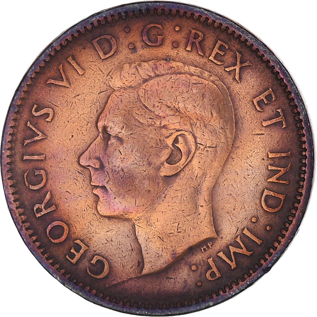 Canada Coin Canadian 1 Cent | King George VI | Maple Leaf | KM32 | 1937 - 1947