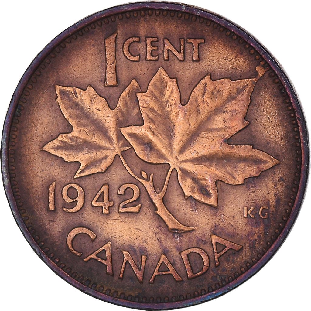 Canada Coin Canadian 1 Cent | King George VI | Maple Leaf | KM32 | 1937 - 1947