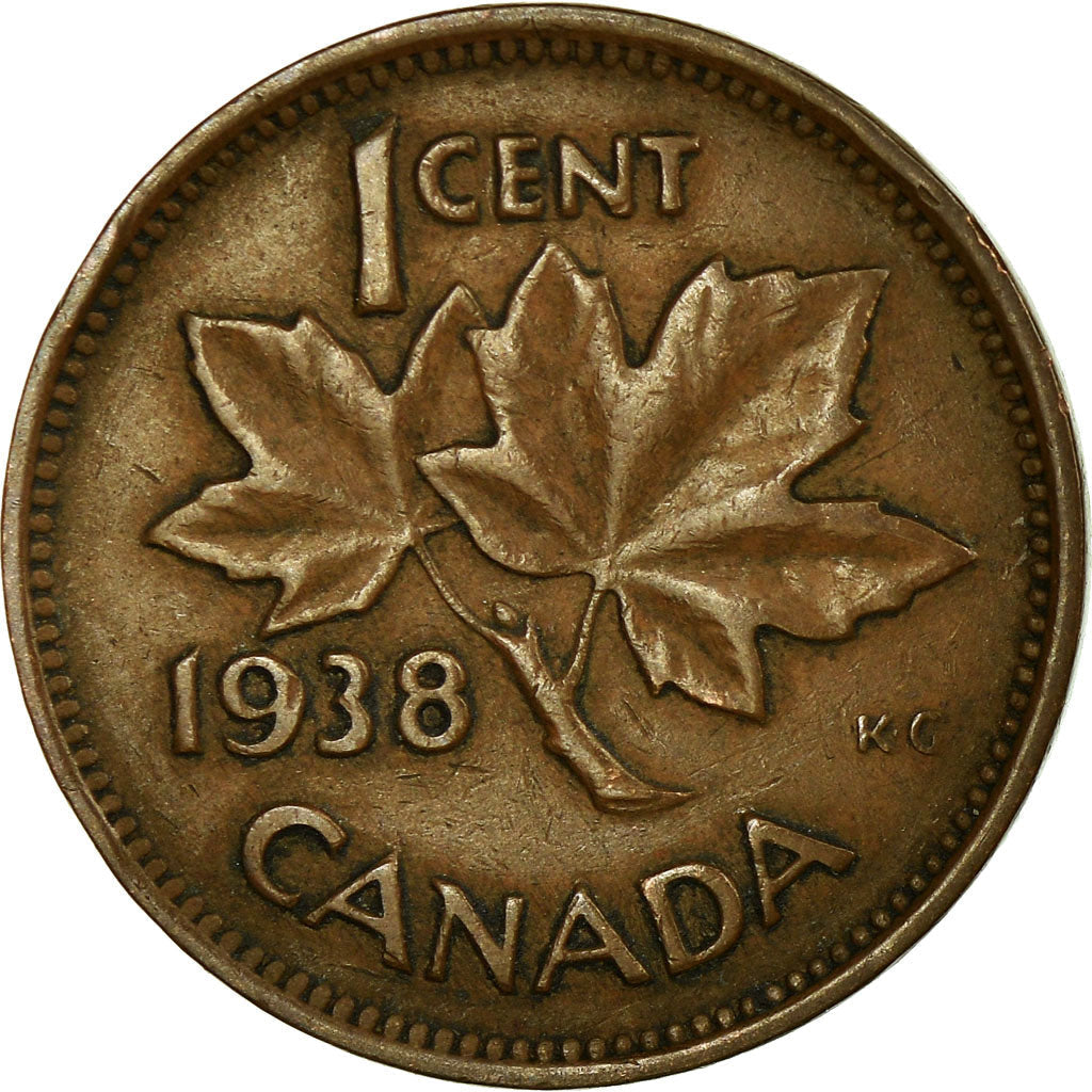 Canada Coin Canadian 1 Cent | King George VI | Maple Leaf | KM32 | 1937 - 1947