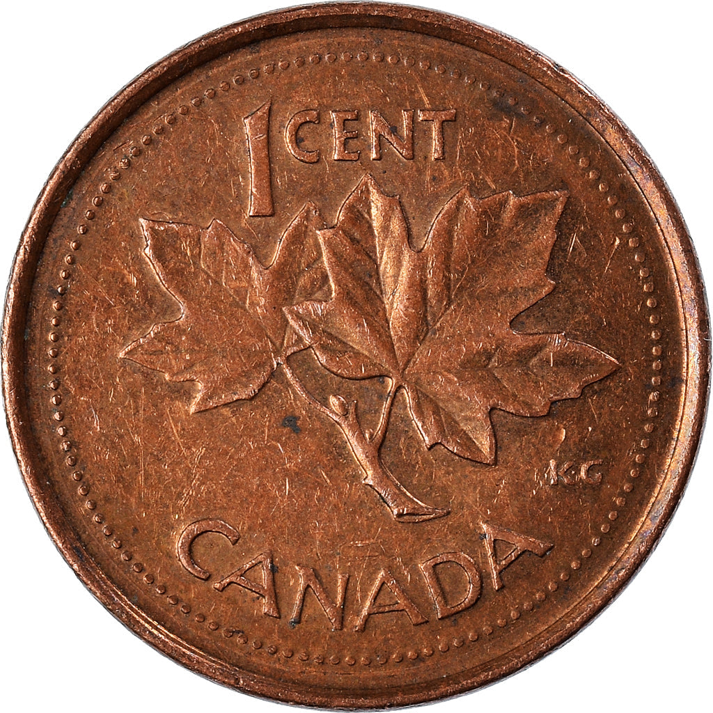 Canada Coin Canadian 1 Cent | Queen Elizabeth II | Golden Jubilee | Maple Leaf | KM445 | 2002