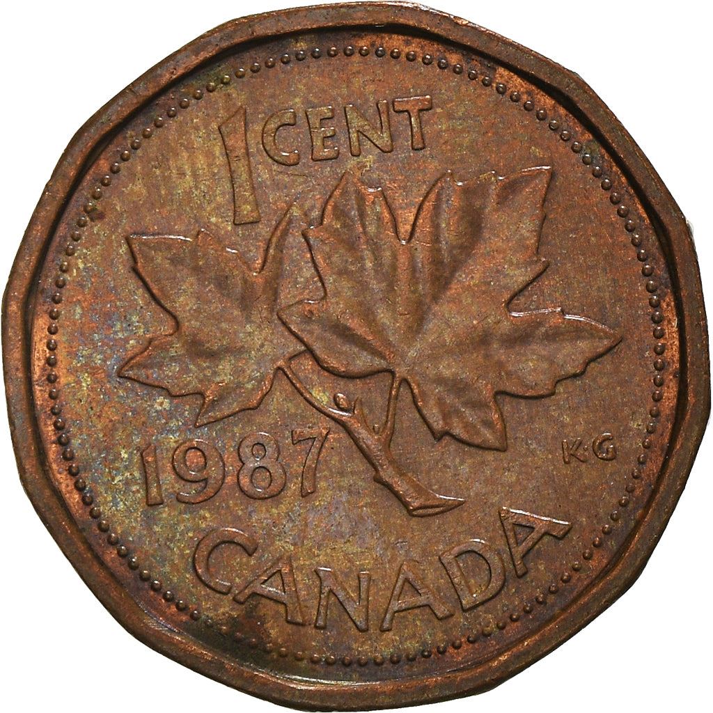 Canada Coin Canadian 1 Cent | Queen Elizabeth II | Maple Leaf | KM132 | 1982 - 1989