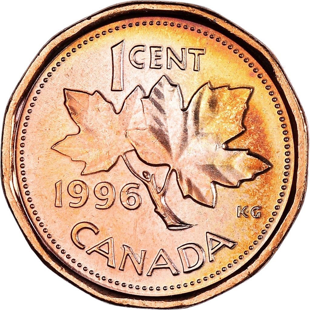 Canada Coin Canadian 1 Cent | Queen Elizabeth II | Maple Leaf | KM181 | 1990 - 1996