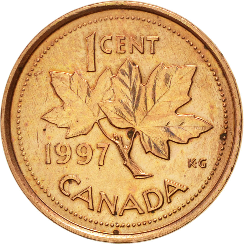 Canada Coin Canadian 1 Cent | Queen Elizabeth II | Maple Leaf | KM289 | 1997 - 2003