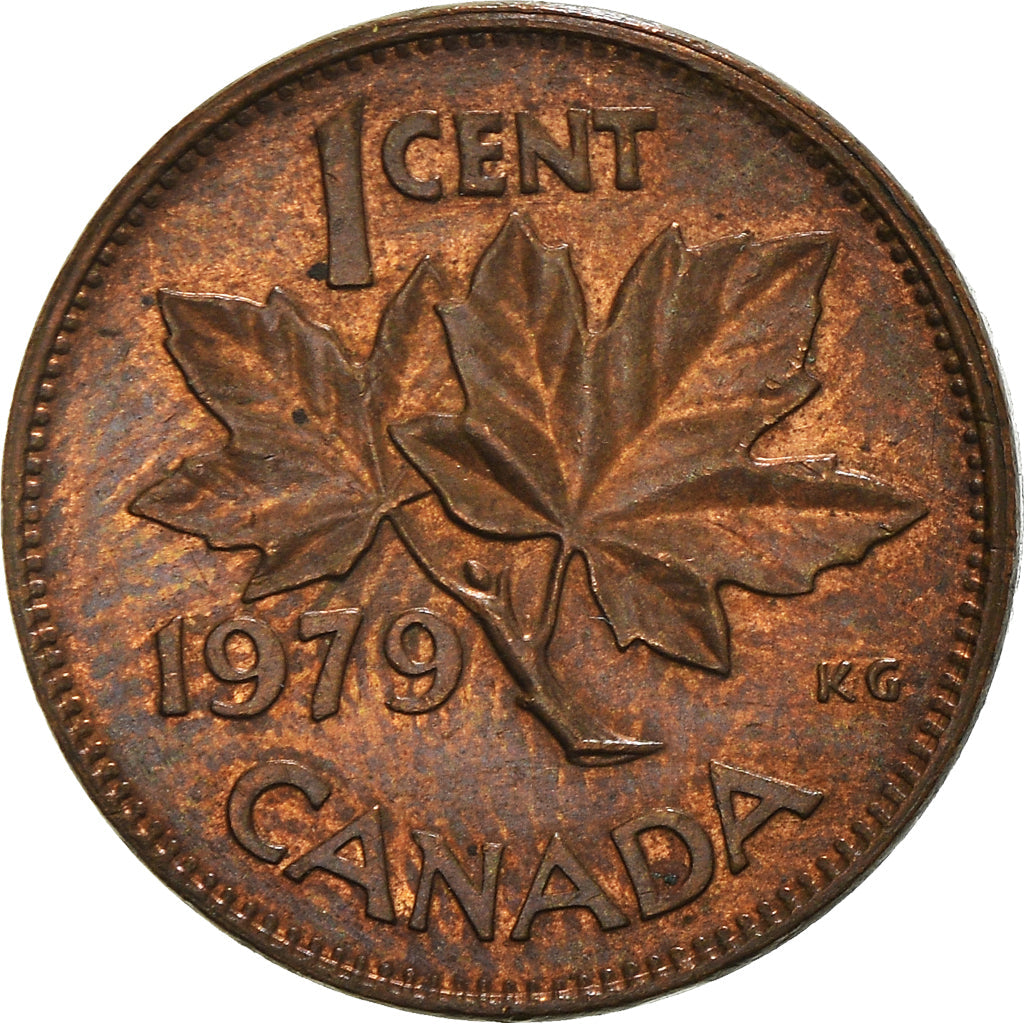 Canada Coin Canadian 1 Cent | Queen Elizabeth II | Maple Leaf | KM59 | 1965 - 1979