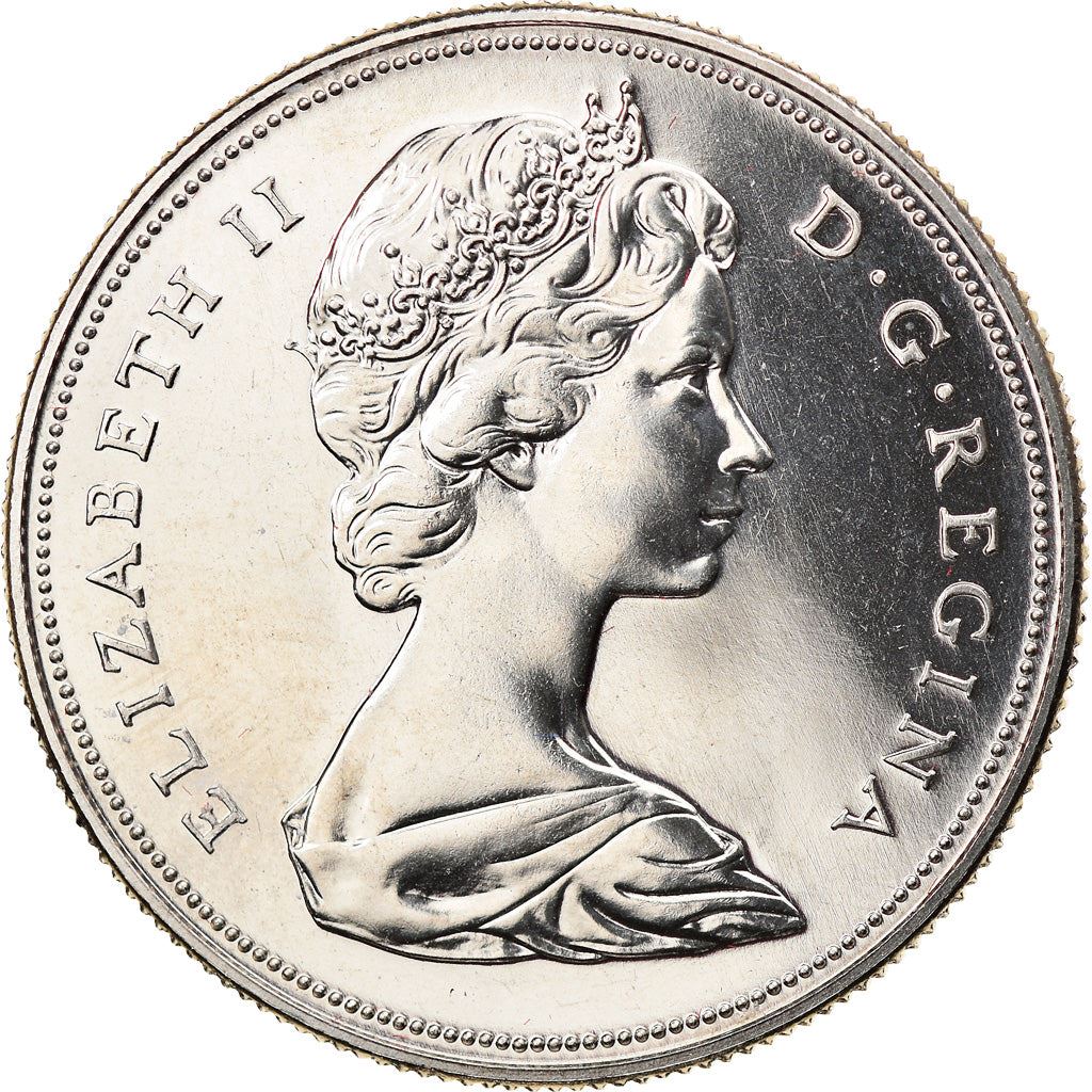 Canada Coin Canadian 1 Dollar | Queen Elizabeth II | Pasque Flower | KM78 | 1970