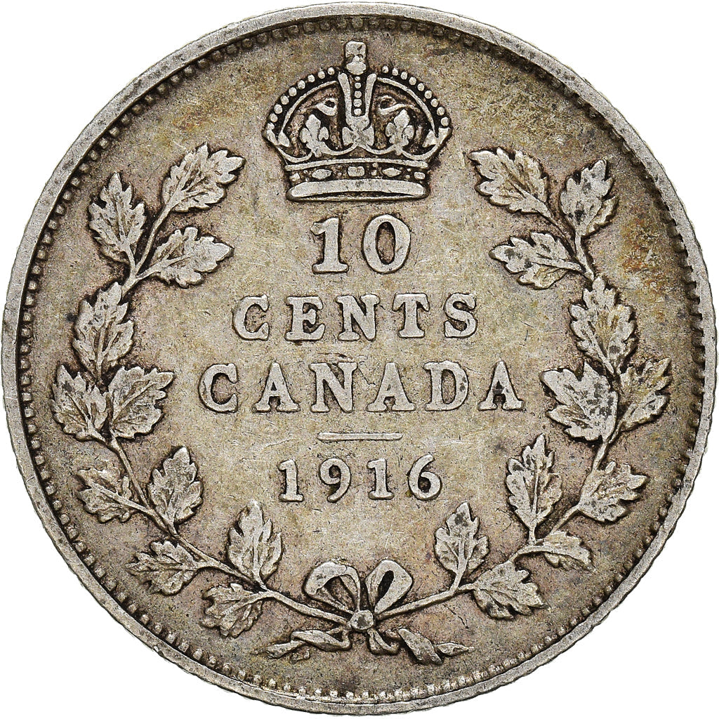 Canada Coin Canadian 10 Cents | King George V | Crown | KM23 | 1912