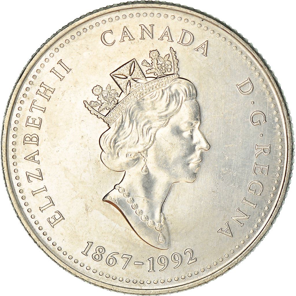 Canada Coin Canadian 25 Cents | Queen Elizabeth II | British Columbia | KM232 | 1992