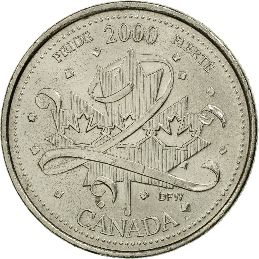 Canada Coin Canadian 25 Cents | Queen Elizabeth II | Maple Leaf | KM384.2 | 2000