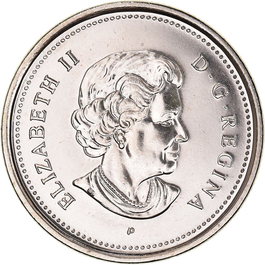 Canada Coin Canadian 25 Cents | Queen Elizabeth II | Western Meadowlark | KM532 | 2005