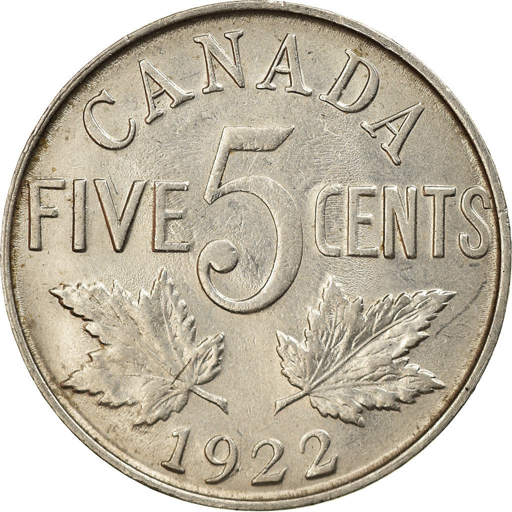 Canada Coin Canadian 5 Cents | King George V | KM29 | 1922 - 1936