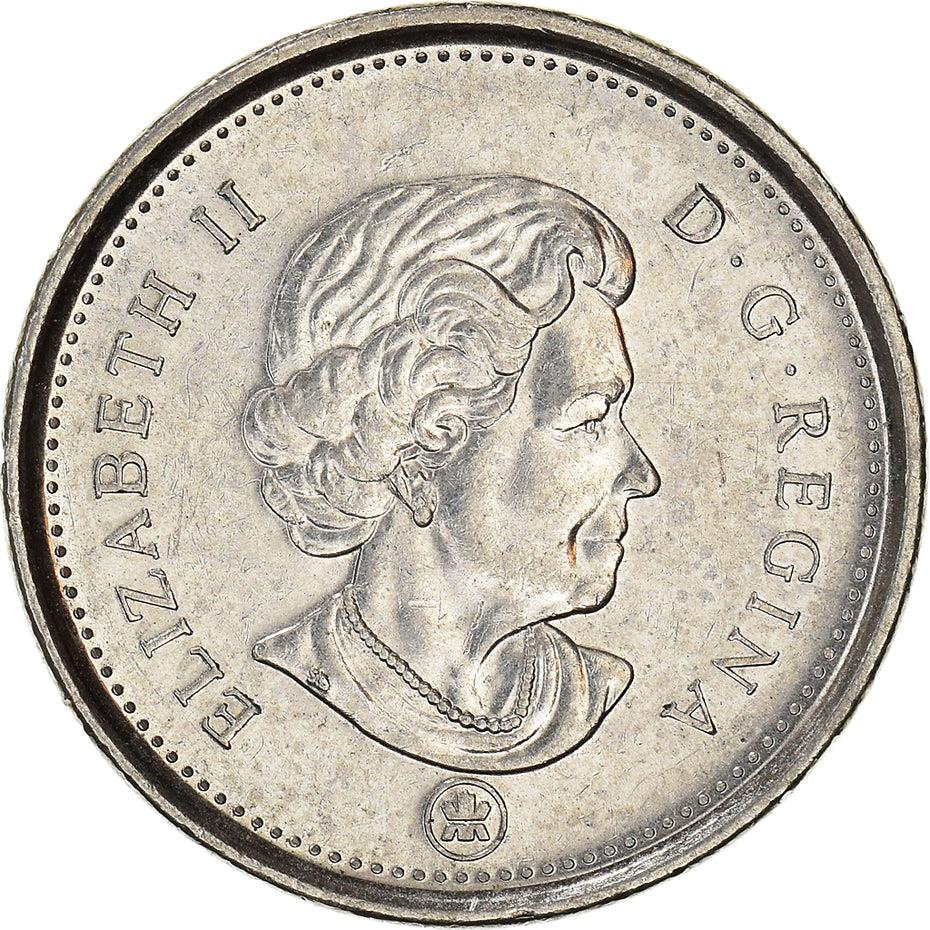 Canada Coin Canadian 5 Cents | Queen Elizabeth II | Beaver | Maple Leave | KM491 | 2003 - 2021