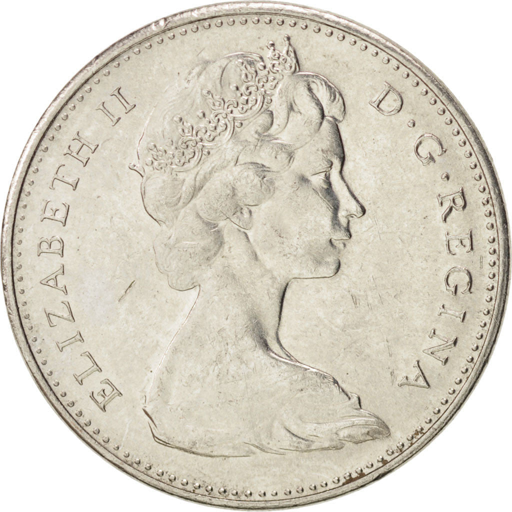 Canada Coin Canadian 5 Cents | Queen Elizabeth II | Rabbit | KM66 | 1967