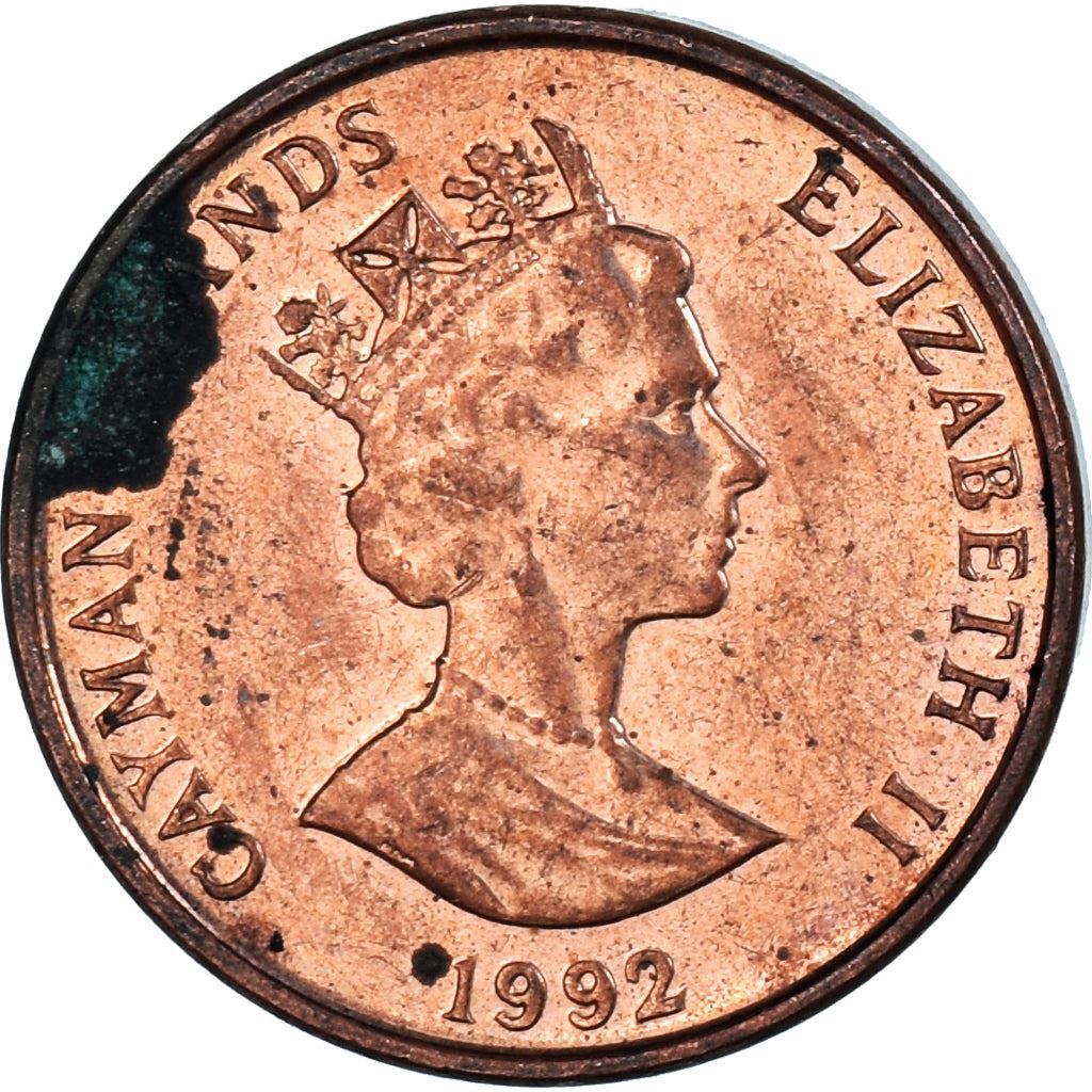 Cayman Islands | 1 Cent Coin | Grand Cayman Thrush | Elizabeth II | Km:87A | 1992 - 1996