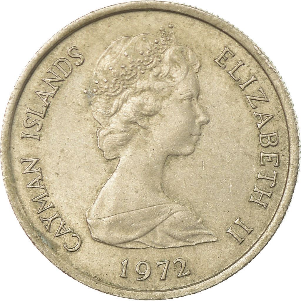 Cayman Islands | 10 Cents Coin | Green Turtle | Elizabeth II | Km:3 | 1972 - 1986